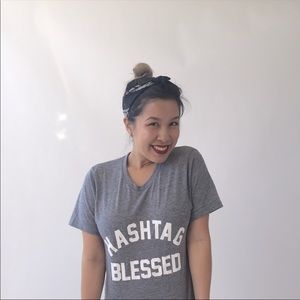 PRIVATE PARTY Hashtag Blessed T Shirt